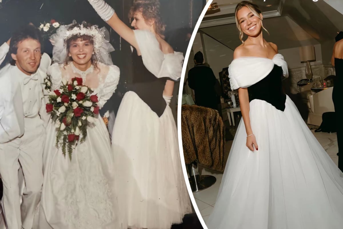 Mutter behält Brautjungfernkleid 35 Jahre lang, dann kommt ihre Tochter auf eine Idee