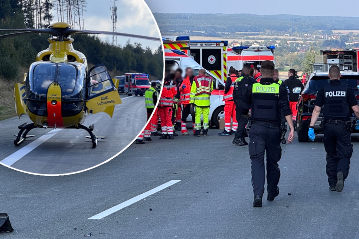 Massencrash-auf-A9-in-Th-ringen-Neun-Autos-in-Unfall-verwickelt-mehrere-Verletzte
