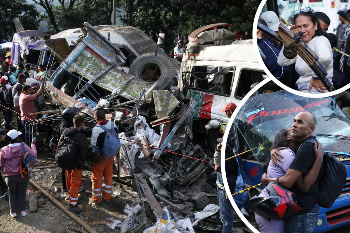 Bombenanschlag auf einen Kleinbus: Über ein Dutzend Tote in Kolumbien