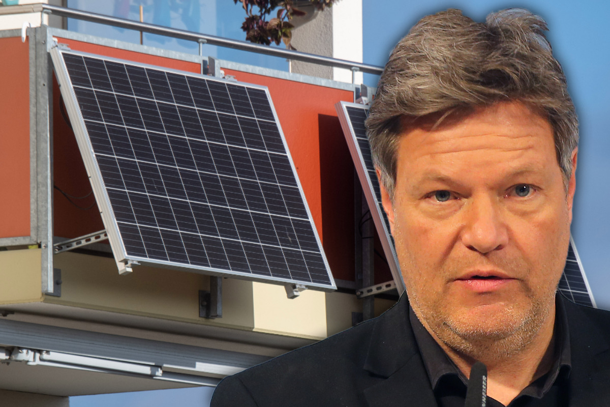 Mehr Solarstrom: Habeck setzt auf Balkonkraftwerke