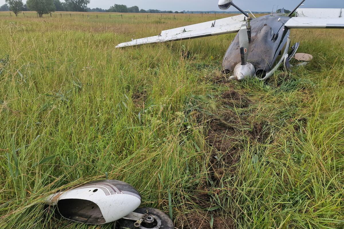 Pilot nach Cessna-Unfall im Krankenhaus