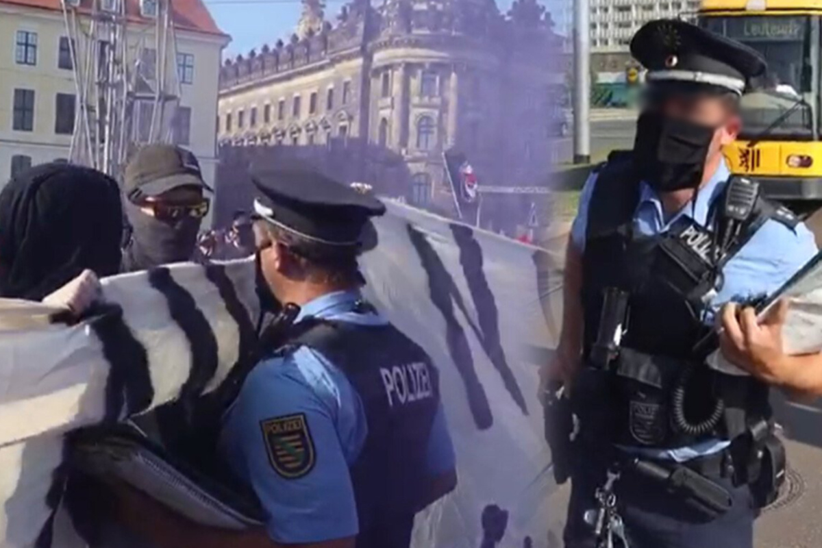 Escalation after the Seebrücke demo, police officer threatens: “Push me and you’ll catch a bullet!”