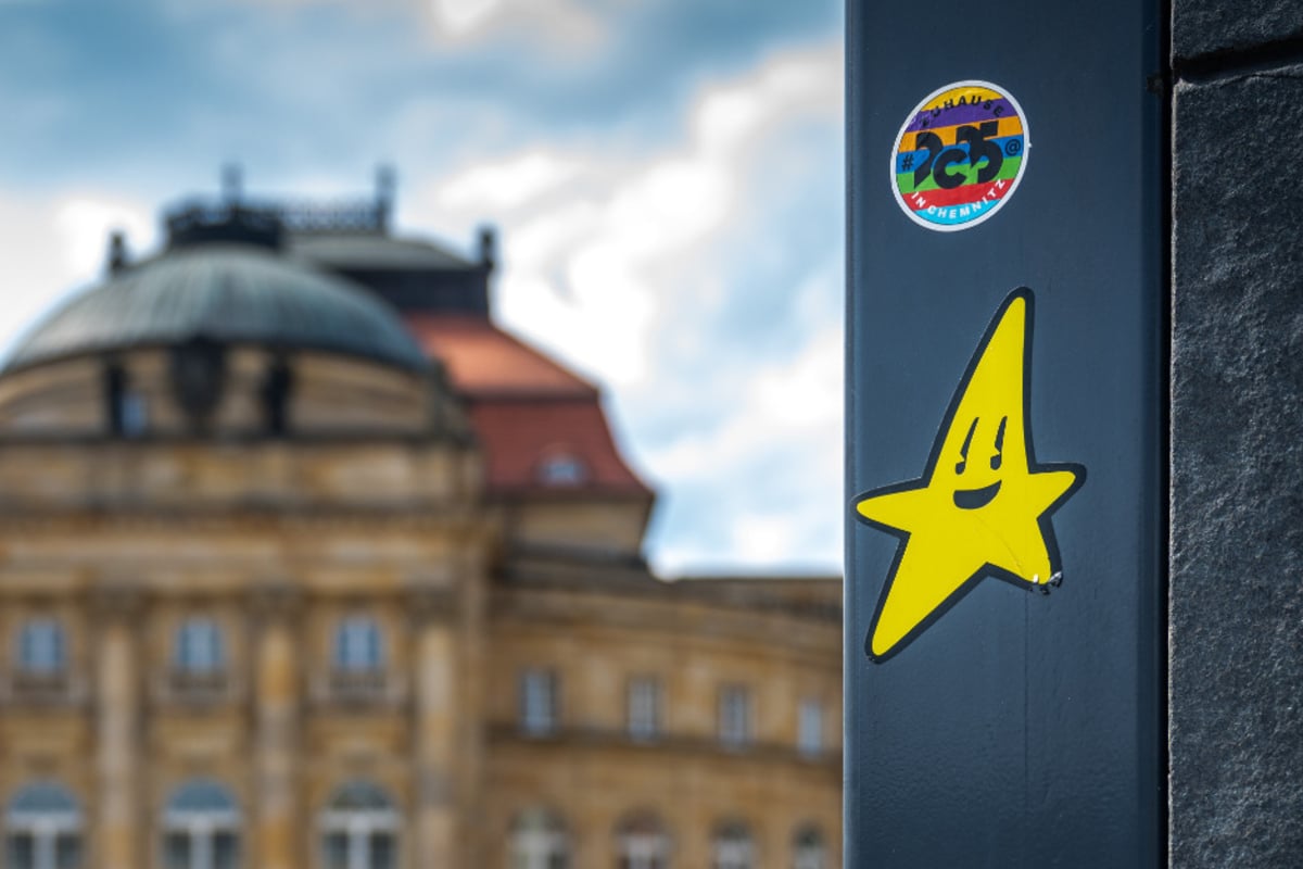 Geheimnisvolle gelbe Sterne in Sachsens Innenstädten: Doch wer steckt dahinter?