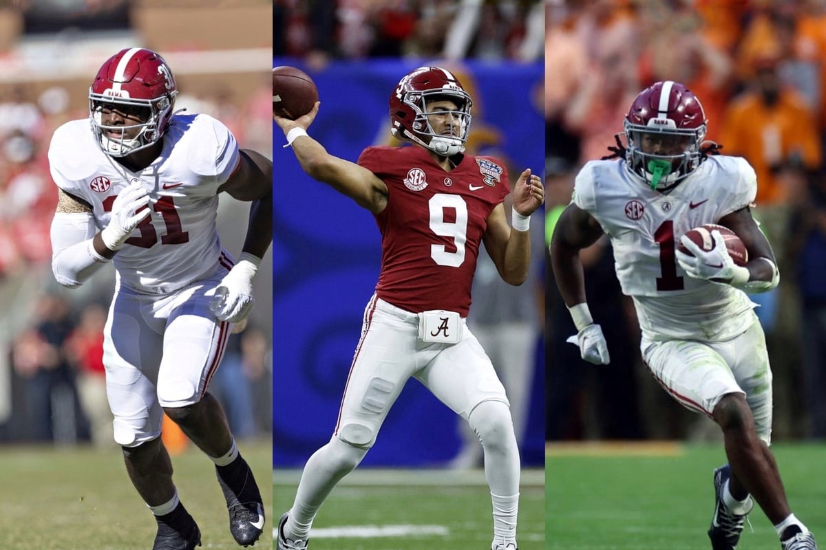 Alabama's Bryce Young, Will Anderson Jr., Jahmyr Gibbs announce