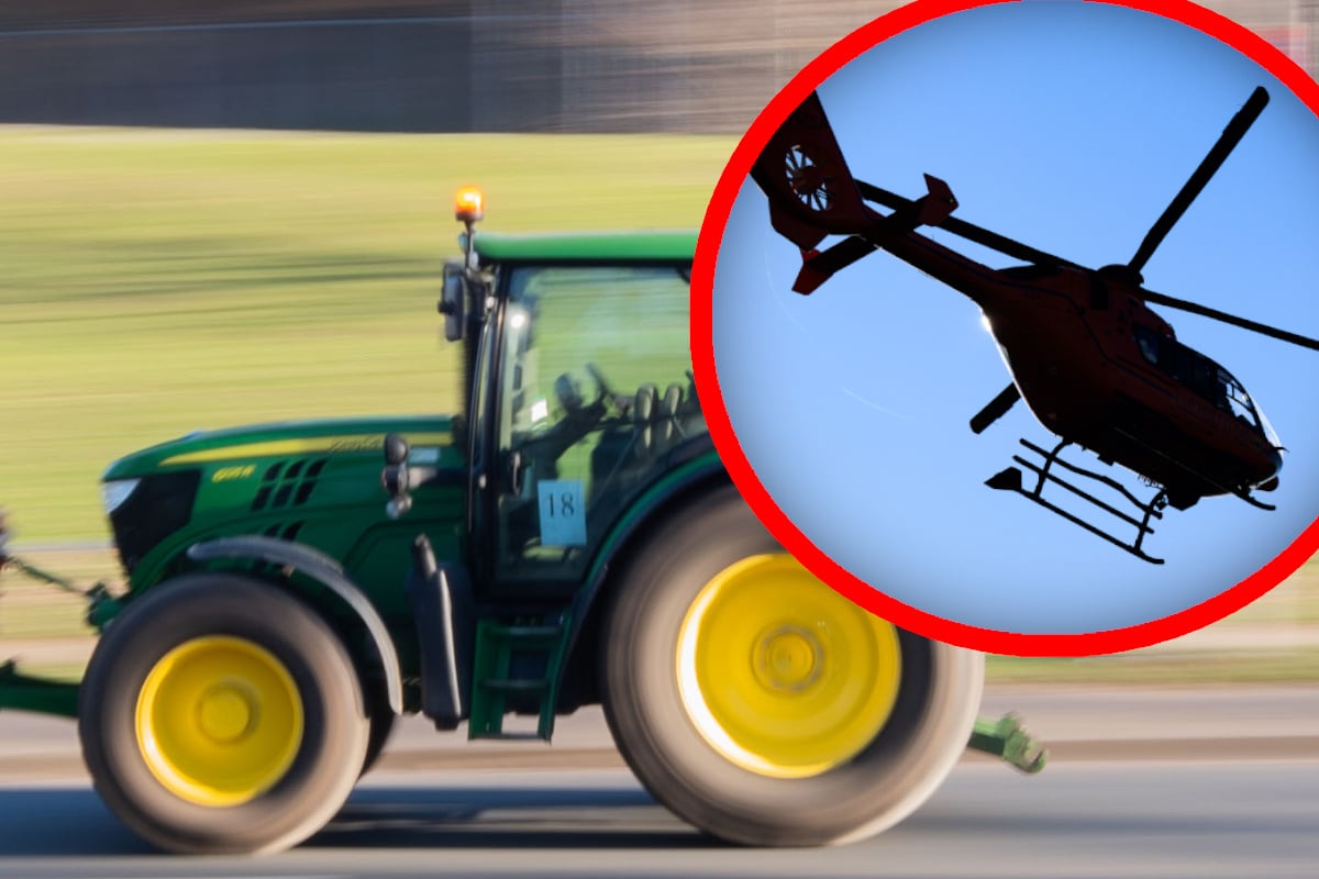 Traktor-berschl-gt-sich-Fahrer-wird-aus-Kabine-geschleudert