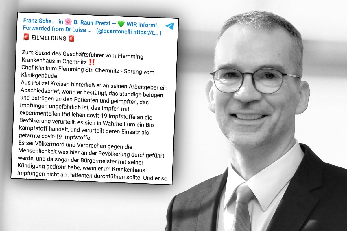 Großer Wirbel um angeblichen Abschiedsbrief von Chemnitzer Klinik-Chef |  TAG24