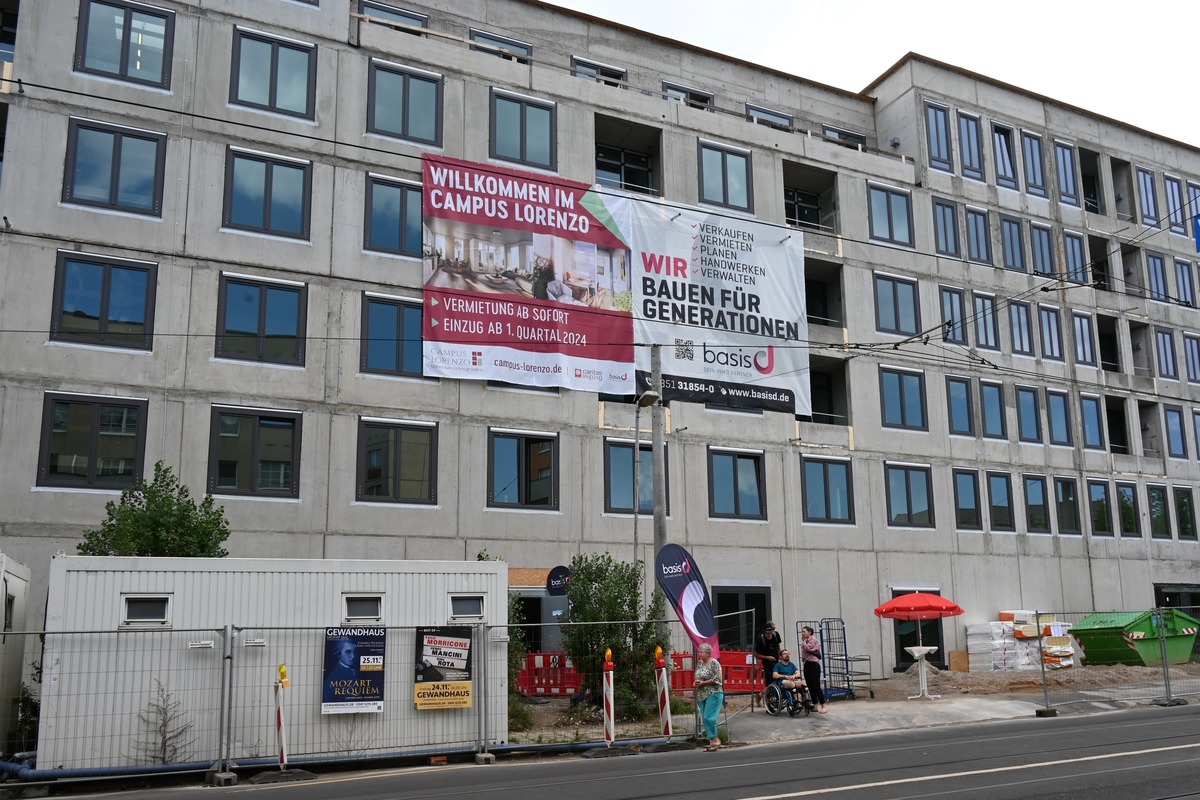 Bau-Endspurt für 74 schicke Wohnungen am Leipziger Campus Lorenzo!