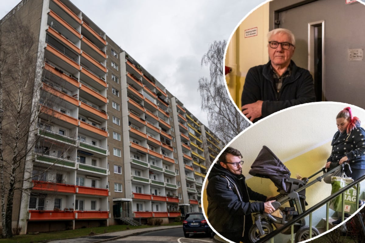 Chemnitzer Mieter sitzen im Hochhaus fest: "Das ist ein regelrechter Rentnerknast"
