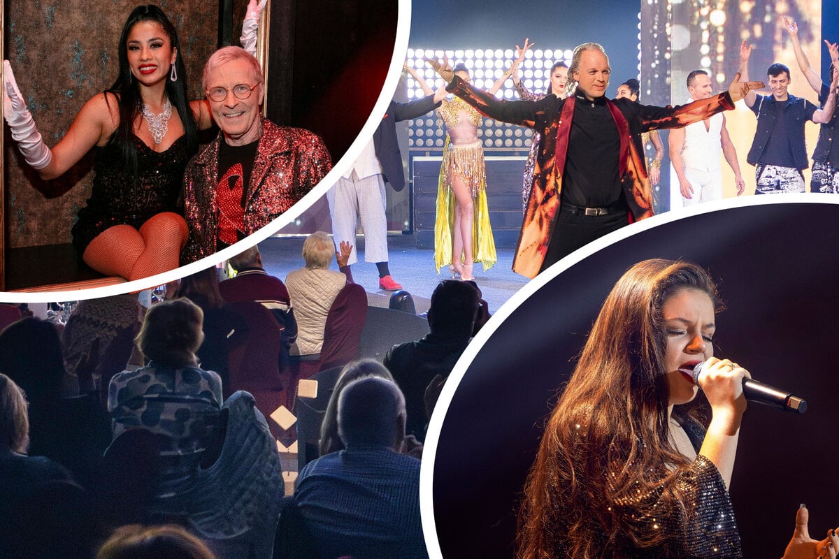 SarrasaniPremiere mit Promigästen in Dresden Schöne Satin stiehlt