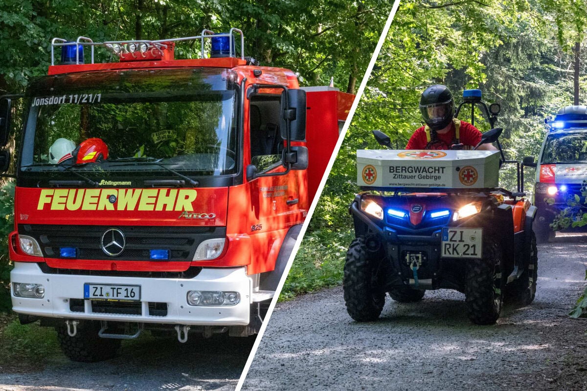 Waldbrand im Zittauer Gebirge: Feuerwehr und Bergwacht im Großeinsatz!