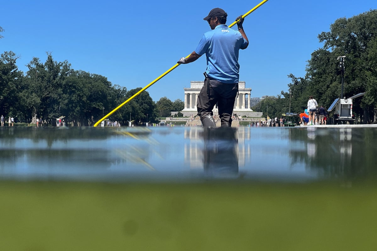 Trump's Reflecting Pool project thwarted by algae invasion