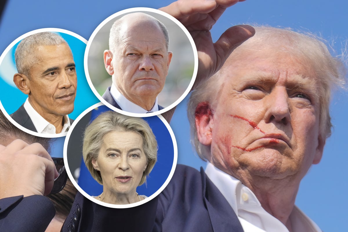 Politik-Welt nach Trump-Angriff schockiert! Scholz spricht von "verabscheuungswürdigem" Anschlag
