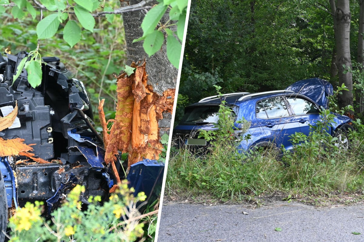 Rechtskurve-wird-zum-Verh-ngnis-VW-Fahrer-kracht-gegen-Baum