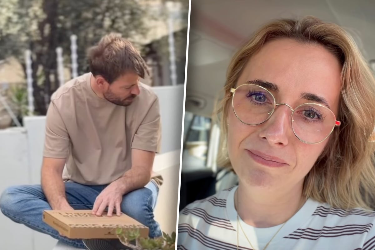 Anna Heiser zeigt sich mit Tränen in den Augen: 