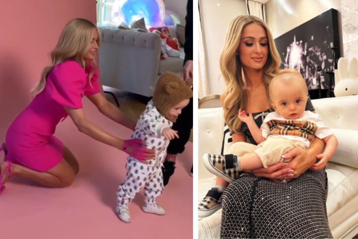 Paris Hilton im Mama-Stress: Söhnchen Phoenix reißt um ein Haar großen Spiegel um