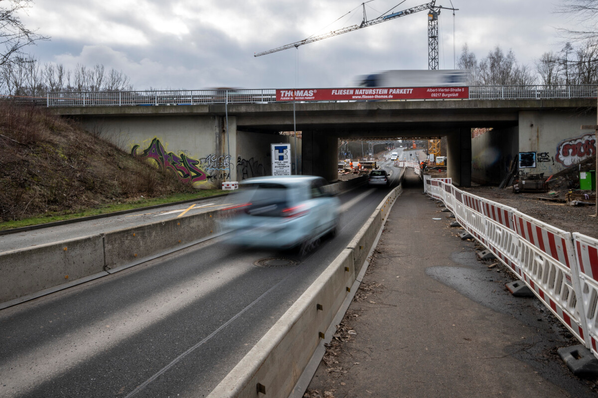 Chemnitz: Wieder Vollsperrung auf Straße Im Neefepark nötig