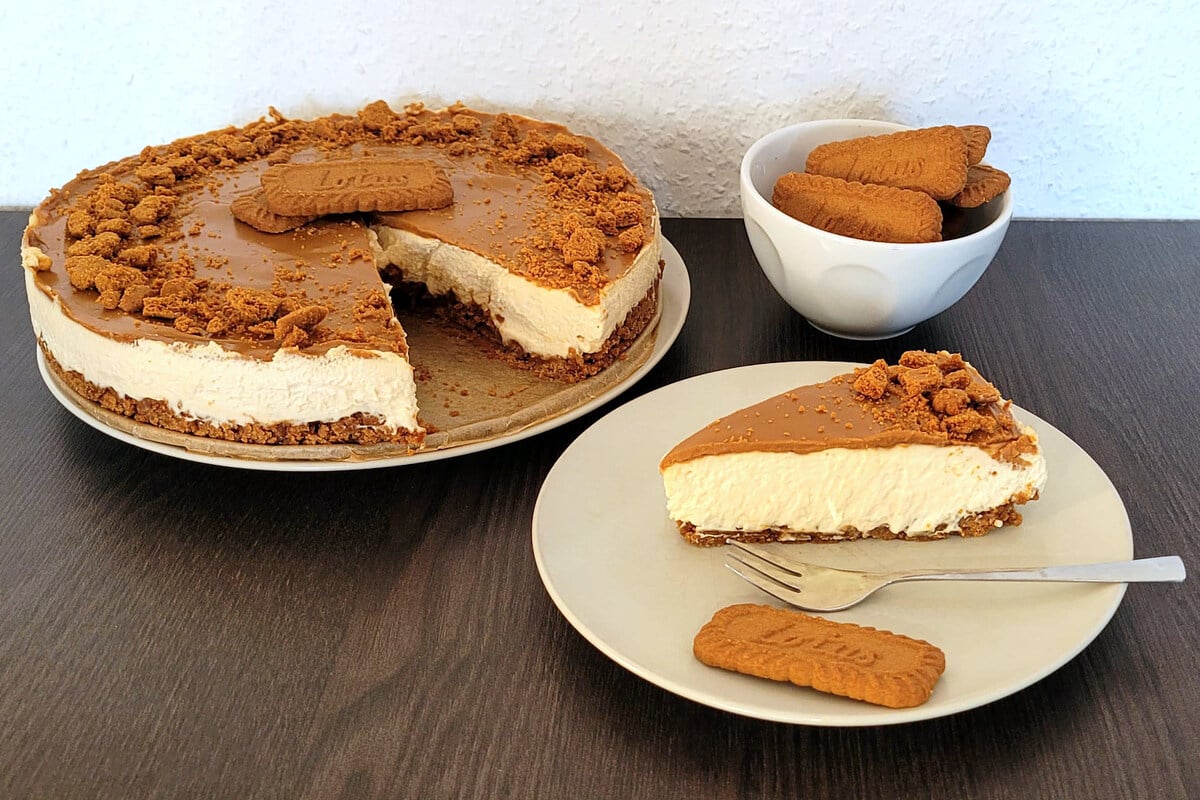 Lotus Cheesecake mit Mascarpone: Rezept ohne Backen