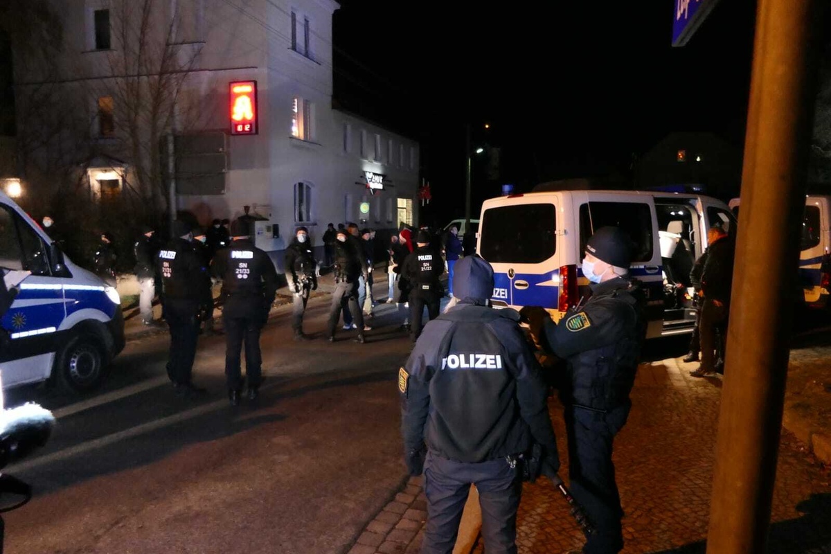 Again corona protest in the Leipzig district: police intervened