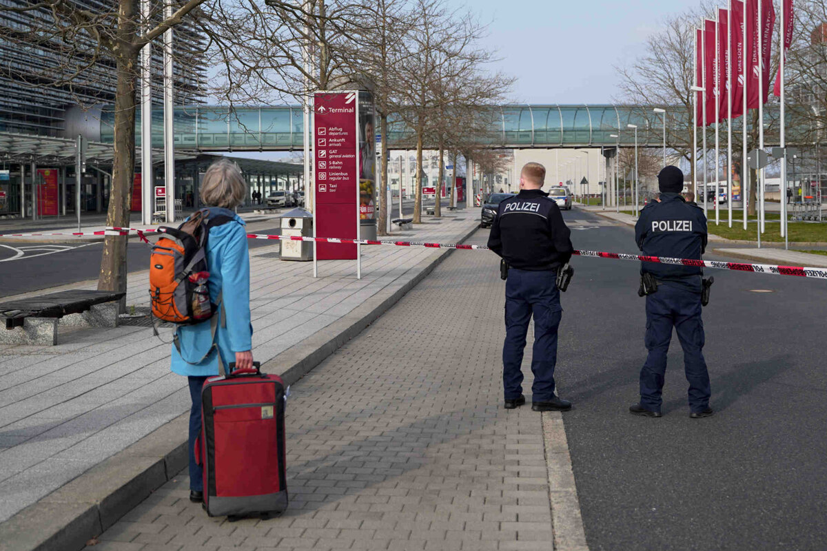 Aufregung am Dresdner Flughafen: Herrenloses Objekt sorgt für Polizeieinsatz!