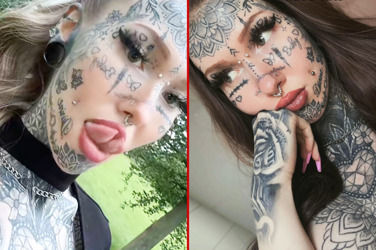 Ink addict reveals the true extent of her tattoo transformation – and the toll it took on her family