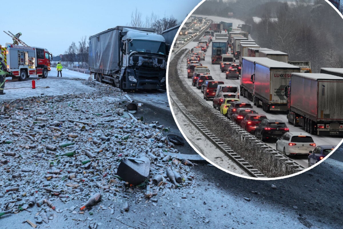 Schnee-Chaos-auf-A4-in-Sachsen-Heftiger-Unfall-legt-Autobahn-stundenlang-lahm-