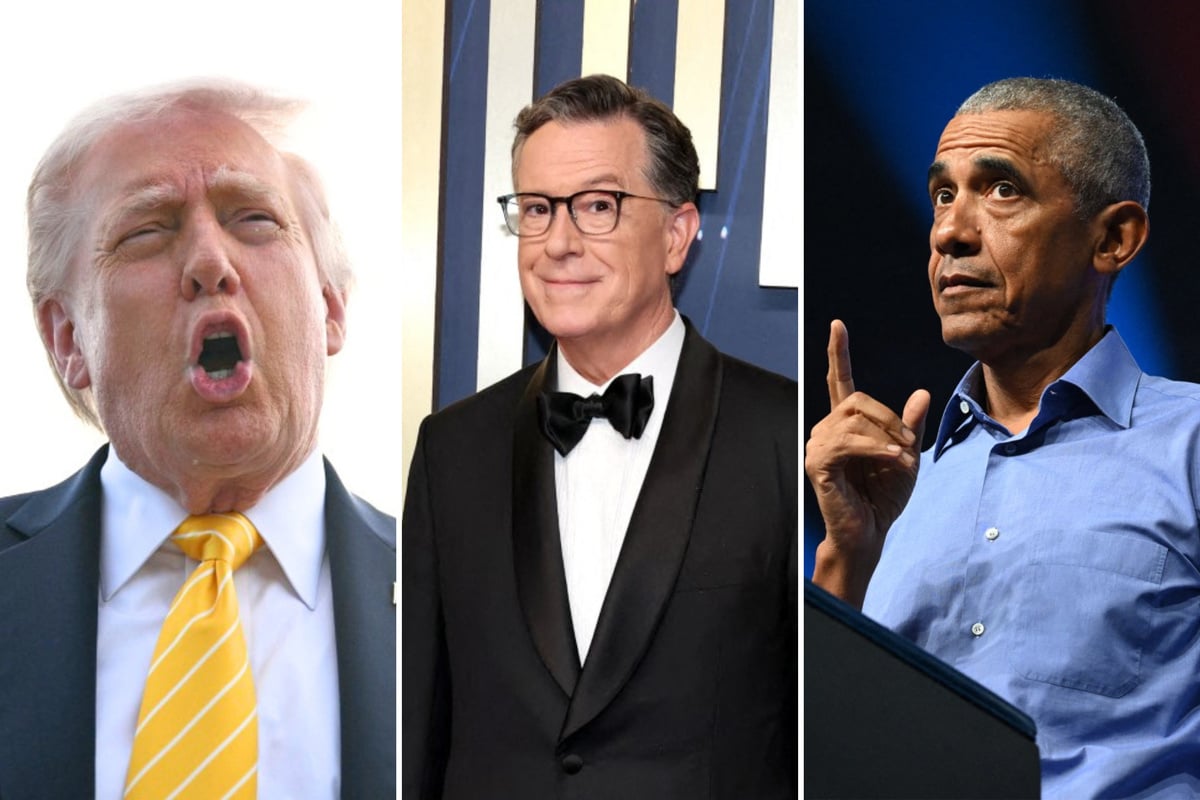 Obama disses Trump when asked about Stephen Colbert for president: "The bar has changed"
