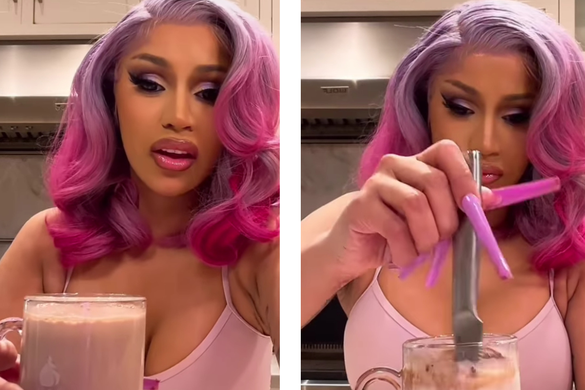 Cardi B is a "cooking queen" with hilarious boozy holiday drink TikTok