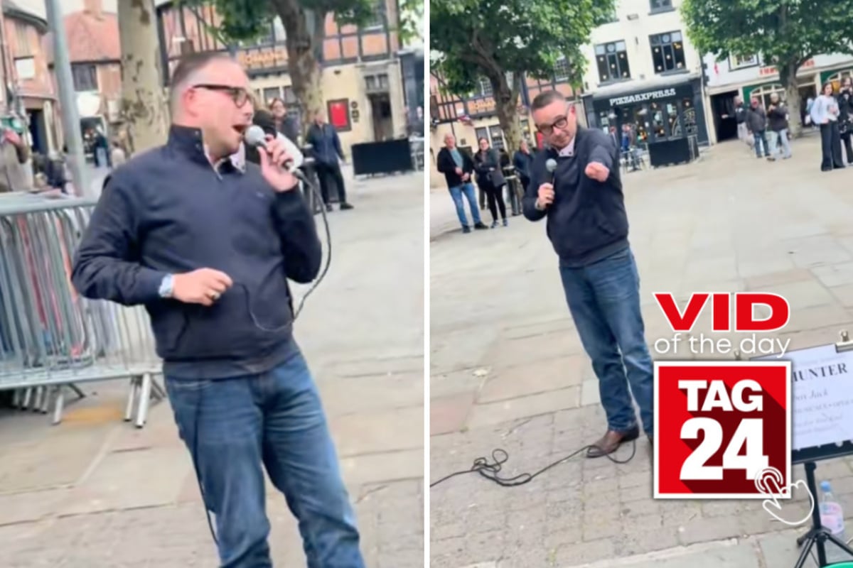 Viral Video of the Day for August 1, 2026: Street performer starts epic Les Misérables singalong