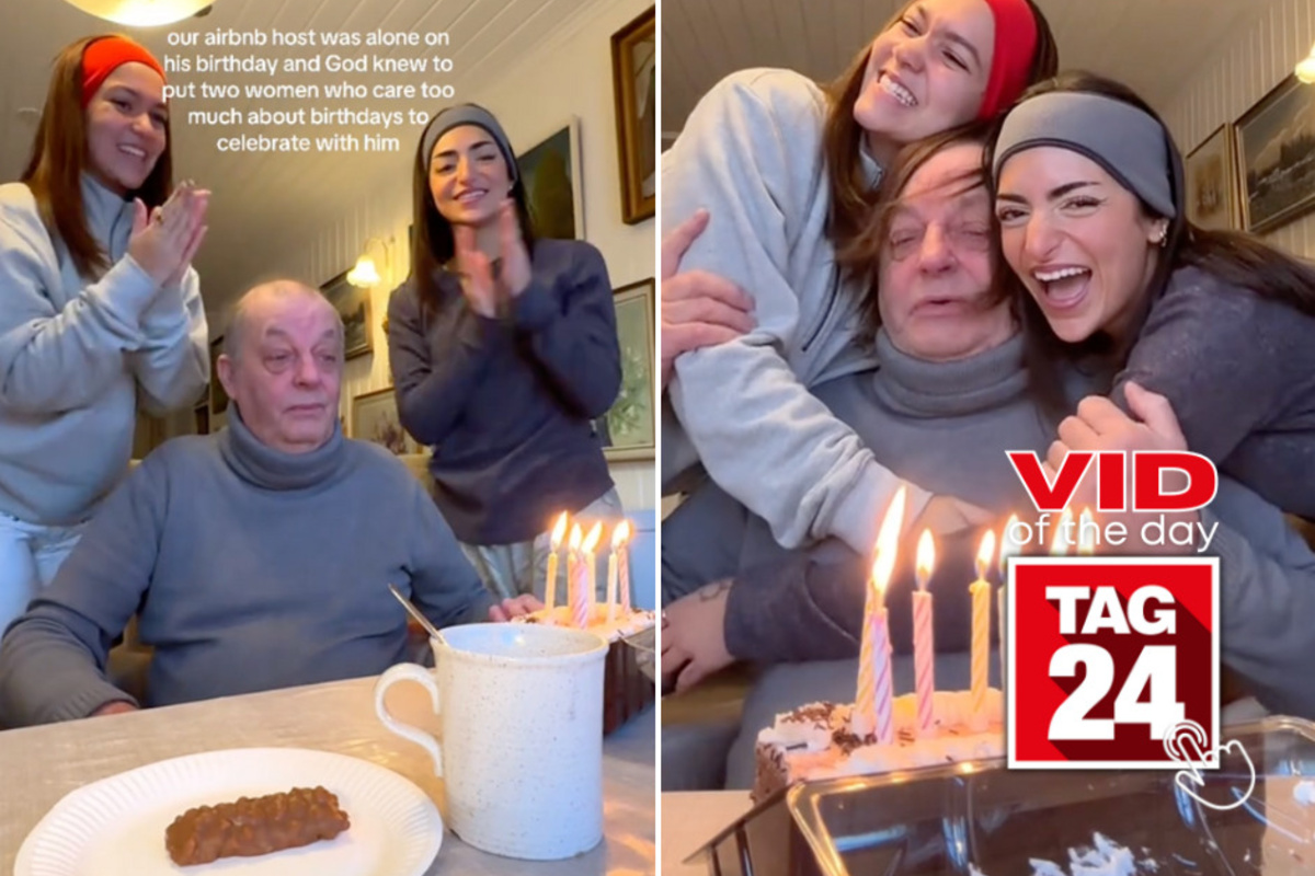 Viral Video of the Day for December 17, 2024 Airbnb guests give host a
