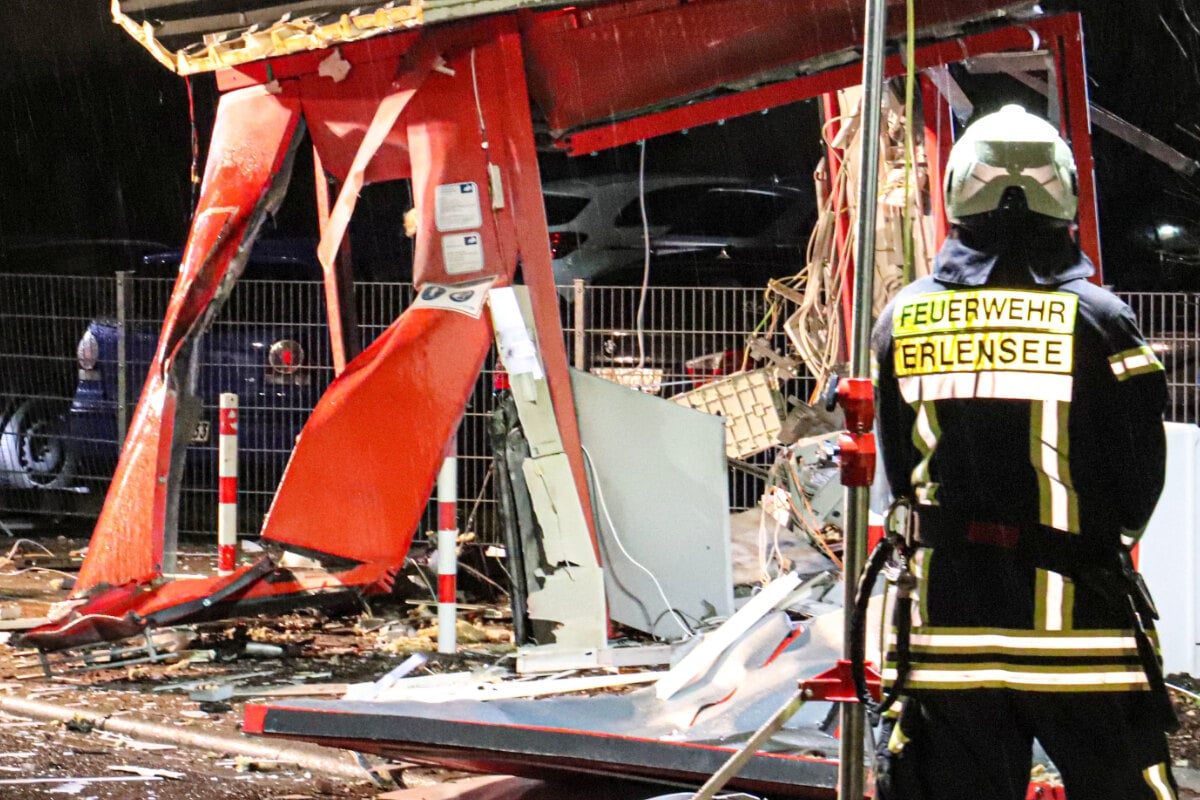 Explosion in the early morning: Another blown ATM in Hessen