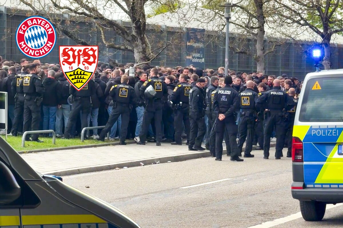 Massenschlägerei vor FC Bayern gegen Stuttgart: Mehrere Menschen verletzt
