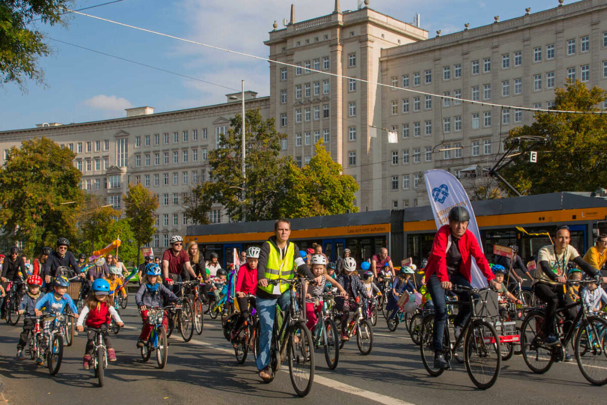 Für die Verkehrswende in Leipzig: Heute bunte Fahrraddemo auf dieser Strecke