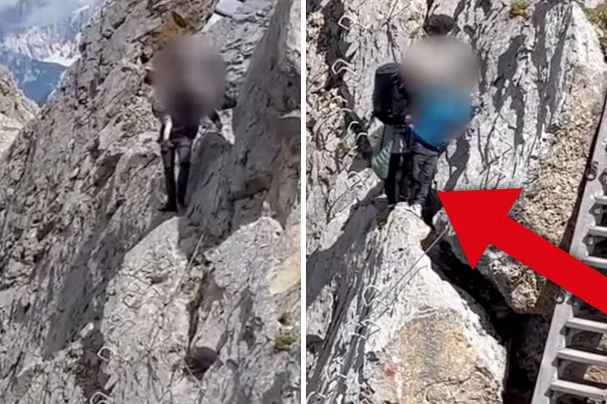 Eltern klettern mit ihren Kindern auf 3000 Meter Höhe – ohne Ausrüstung!