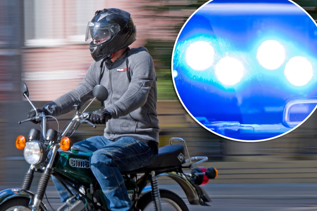 Durch die Stadt, über den Fußweg: Berauschter Moped-Fahrer liefert sich Verfolgungsjagd