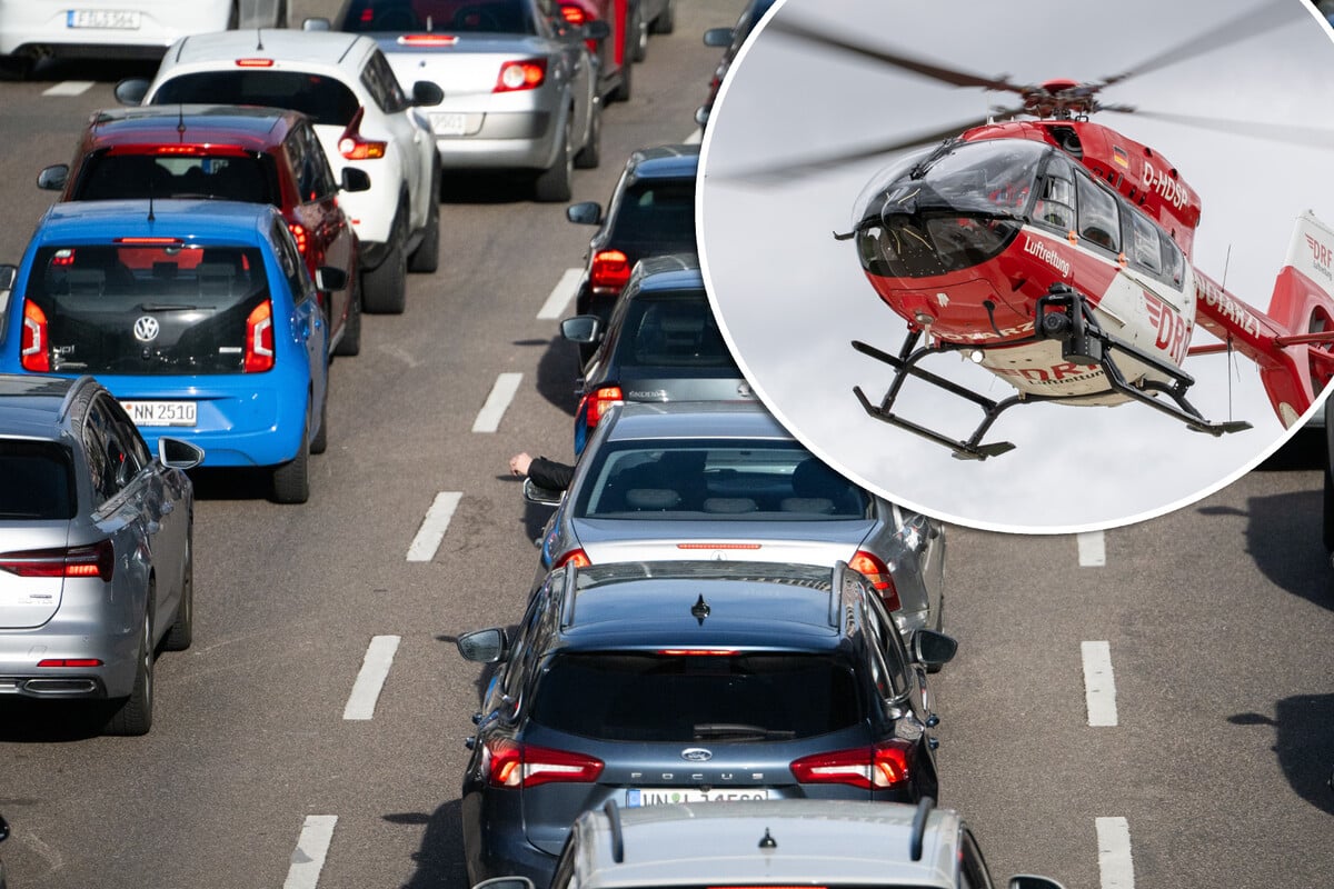 Unfall auf der A4: Hyundai und Citroën krachen folgenschwer zusammen