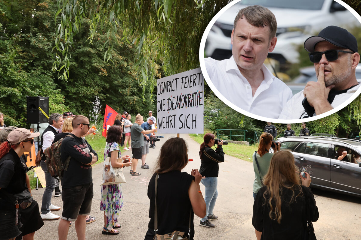 Compact Verboten Begleitet von Protesten: Rechtsextremes