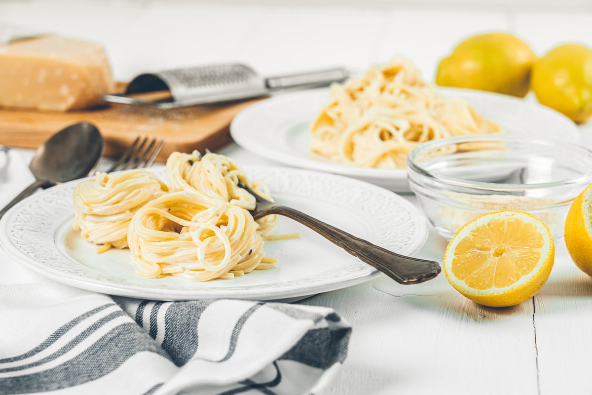 Zitronenpasta: Schnelle Spaghetti in Zitronensoße