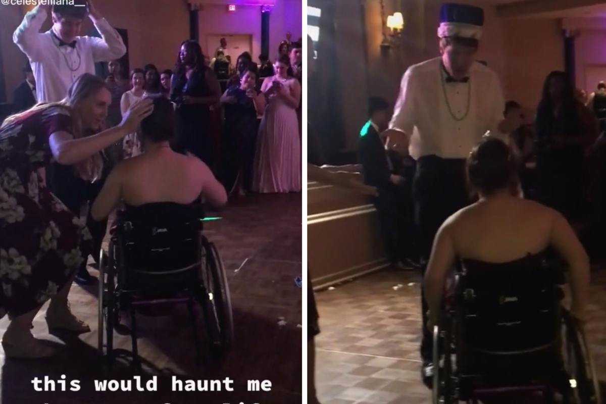 Wanita di kursi roda menjadi ratu prom – saat lagu ini diputar semua orang terkejut