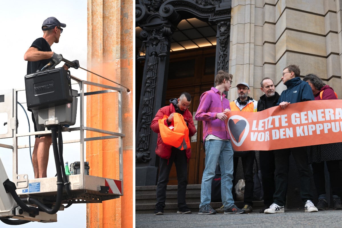 Farbattacke auf Brandenburger Tor: Zwei Aktivisten bekommen diese Strafe