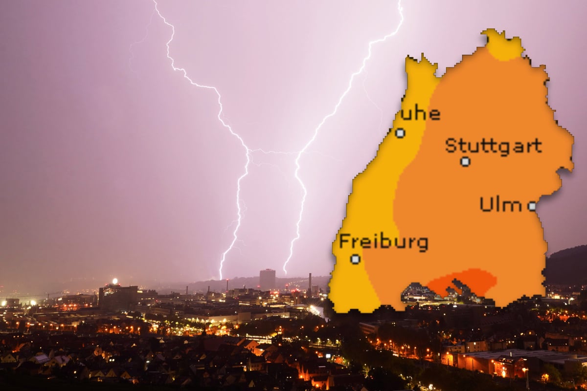 Gewitter und Starkregen: Wetterdienst warnt vor Unwettern im Südwesten!