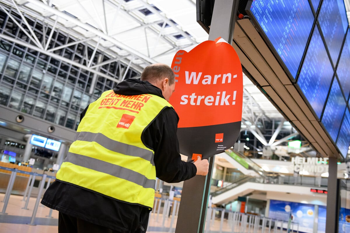 Streik am Hamburger Flughafen: Auch Landungen und Abflüge am Mittwochabend betroffen!