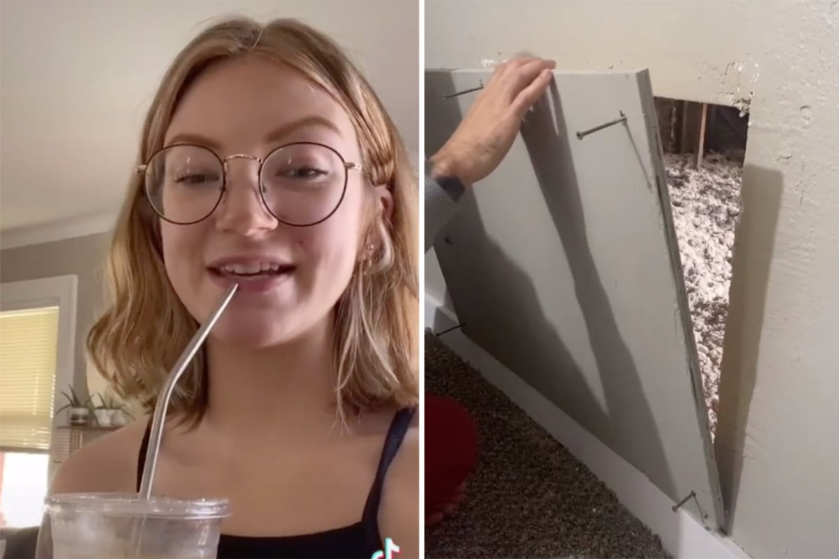 TikTok user tries to solve the baffling attic mystery of her new house