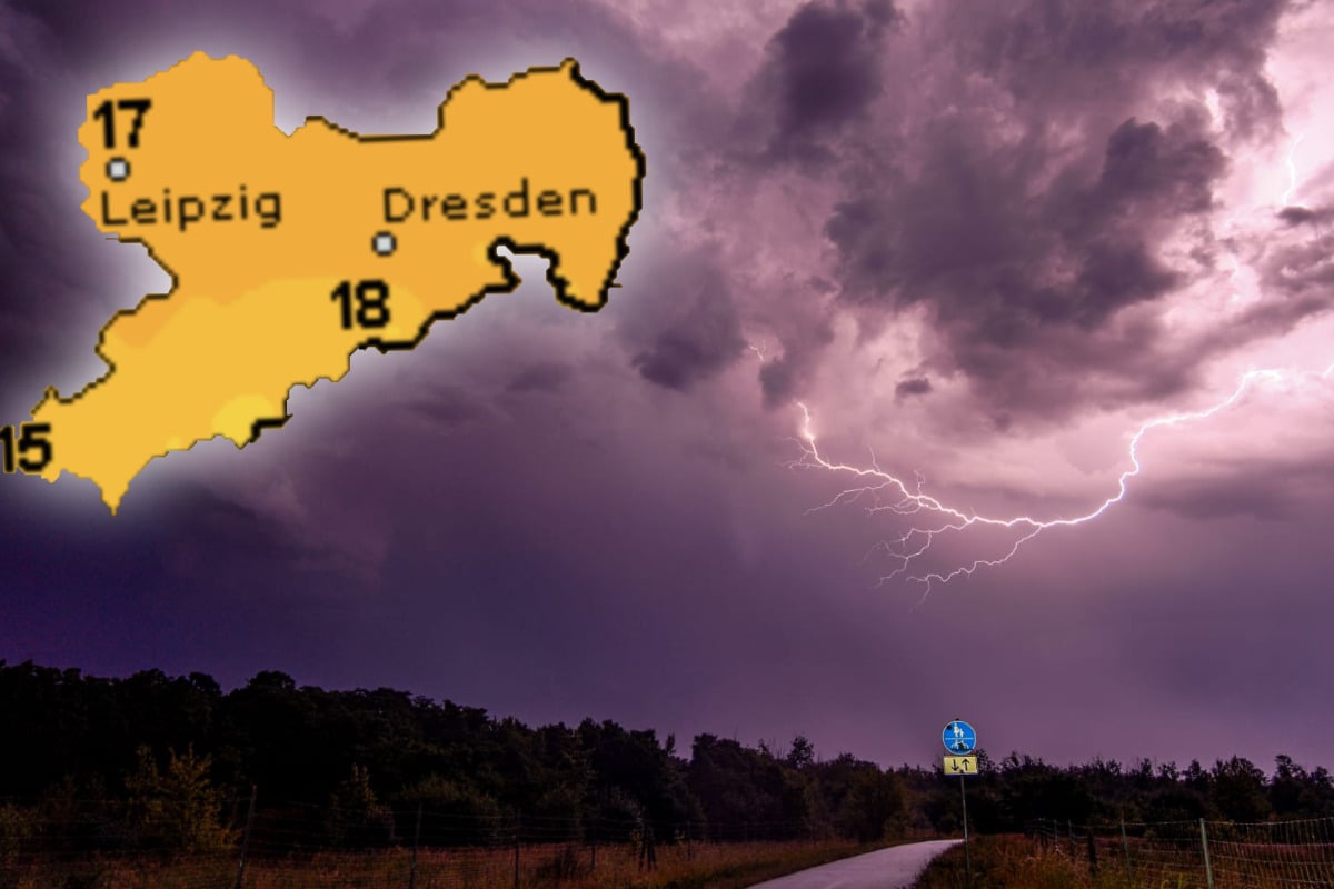 Gewitter ziehen über Sachsen auf: Tornados nicht ausgeschlossen
