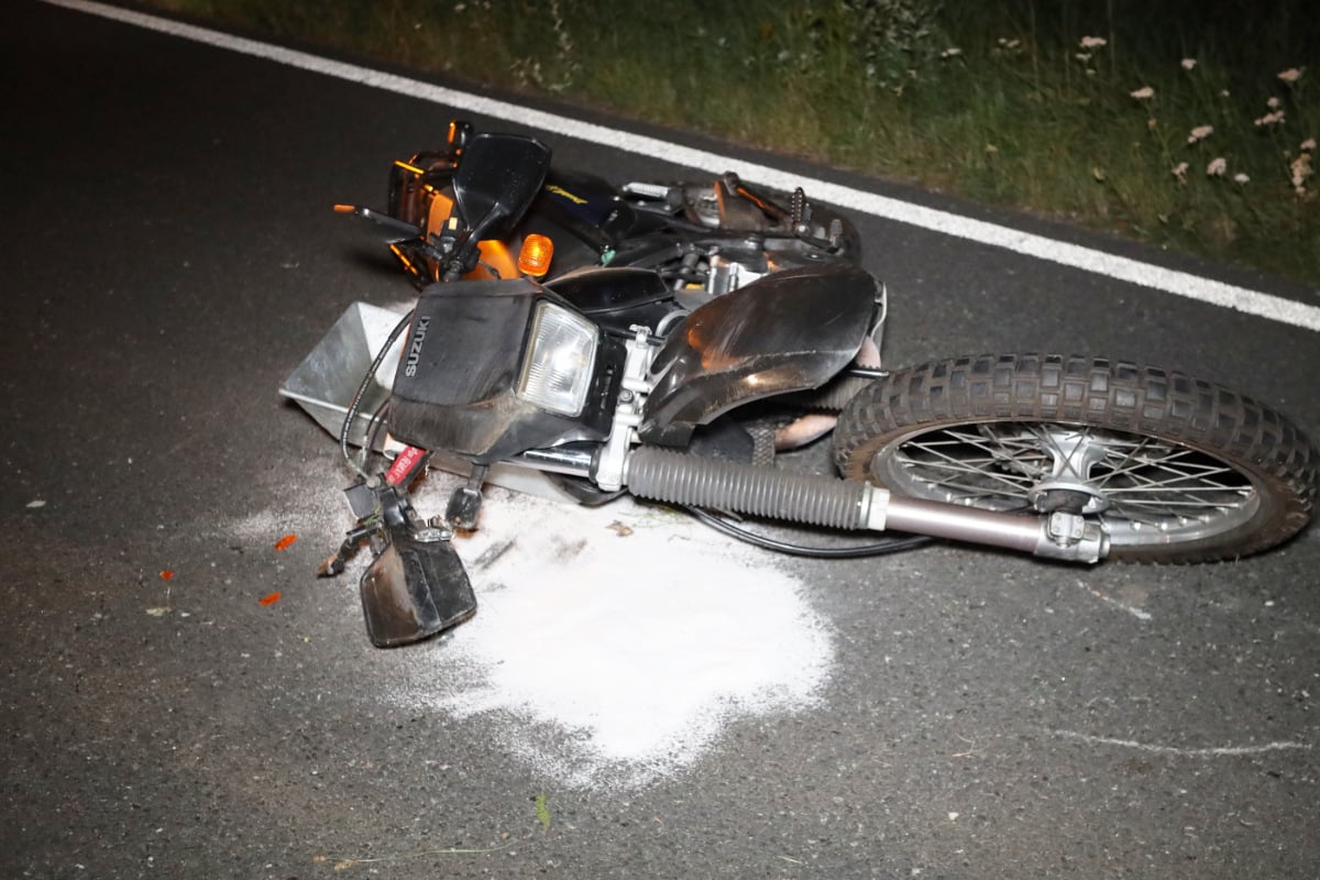 Tödlicher Unfall: 20-Jähriger verliert plötzlich Kontrolle über Motorrad