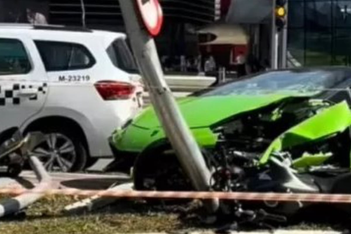 Lamborghini-Fahrer jagt Rolex-Dieb und rammt ihn! Sportwagen nur noch Schrott