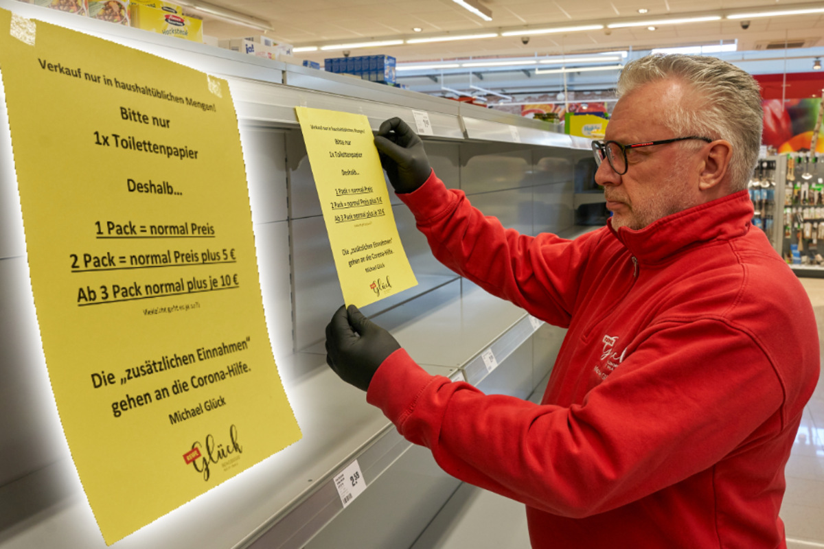 Um Hamsterkaufe Zu Verhindern Dieser Supermarkt Verlangt Aufschlag Fur Klopapier 24