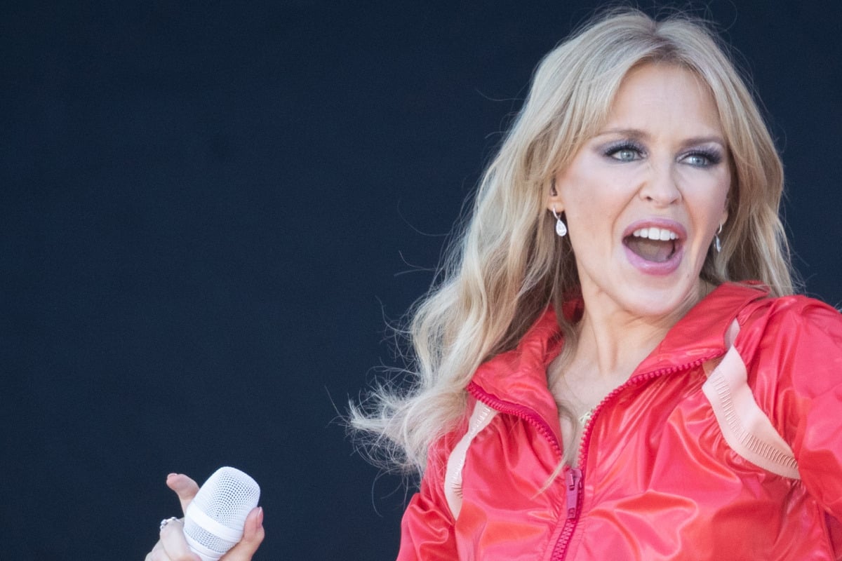 Sängerin Kylie Minogue besucht ihre Hotpants im Museum in Melbourne "Sehr verrückt für mich"