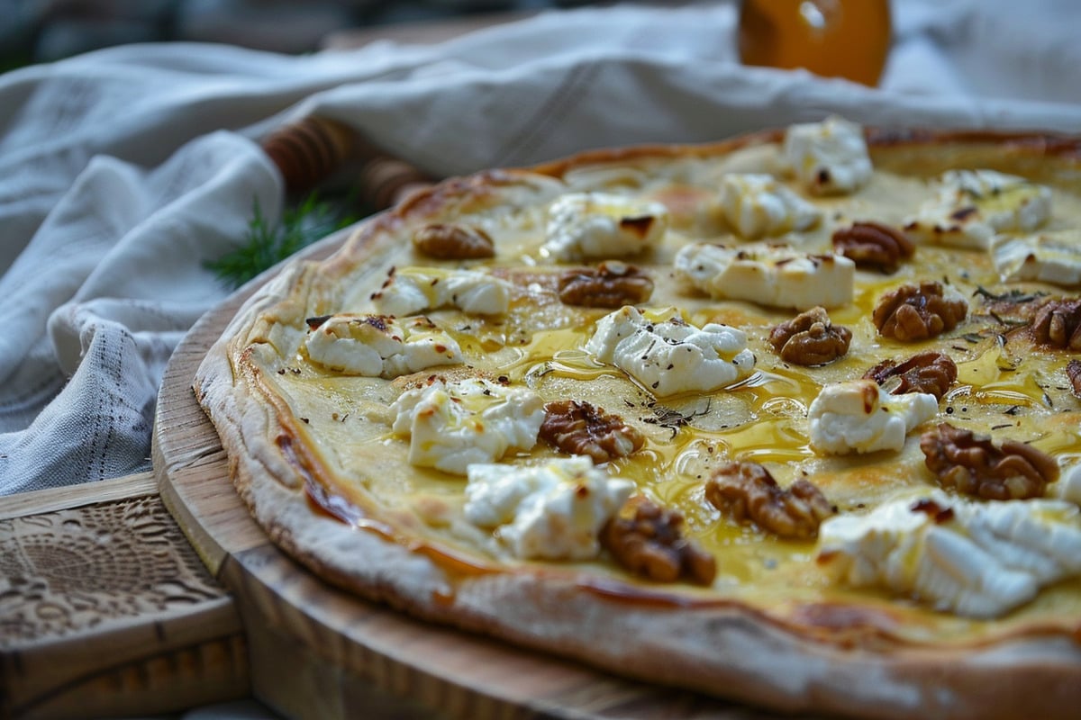 Rezept-des-Tages-Flammkuchen-mit-Ziegenk-se-Honig-und-Waln-ssen