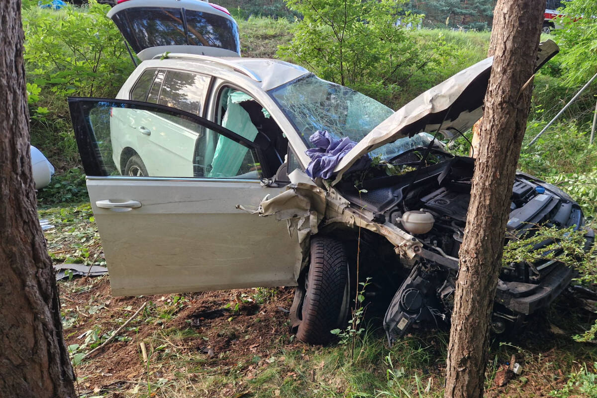 Fataler Baum-Crash auf A115: Fahrer tödlich eingeklemmt