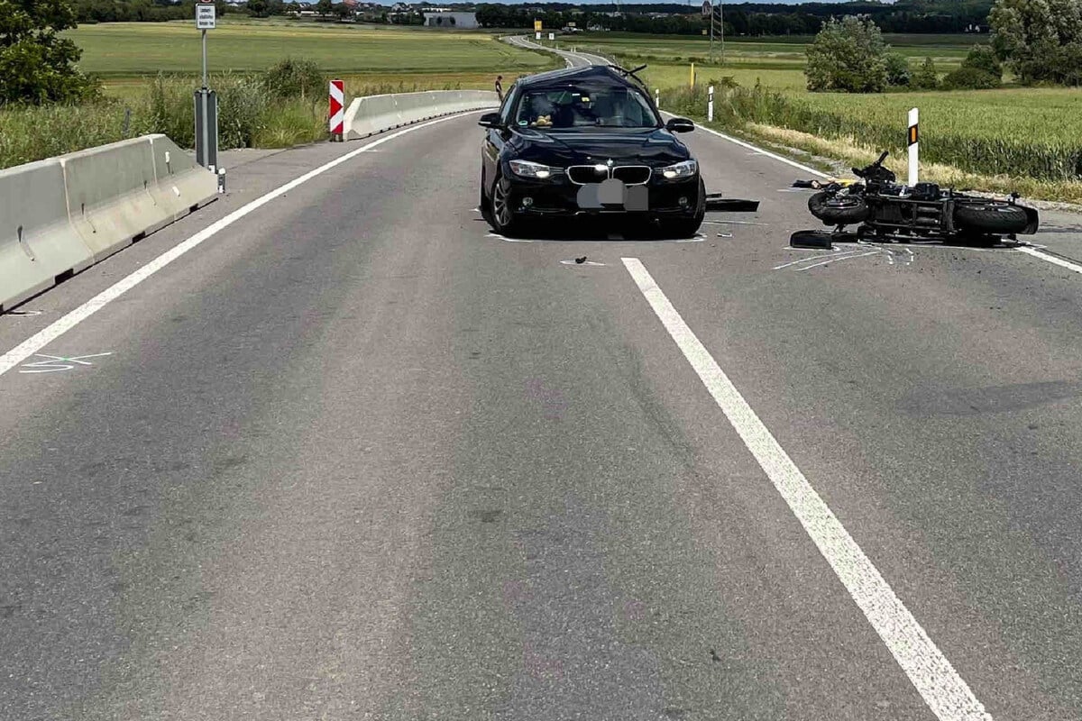 Motorradfahrer stirbt bei Crash auf Kreisstraße